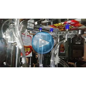 金針菇給袋式真空包裝機，25包/分鐘，溫州裕東