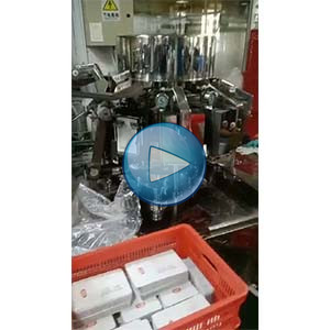 肉醬給袋式真空包裝機，45包/分鐘，自動計量、自動封口