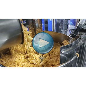 柳州酸筍自動給袋式真空包裝機視頻 90包/分鐘