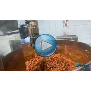 裕東自動(dòng)化給袋式真空包裝機(jī)+收縮杯下料器演示視頻