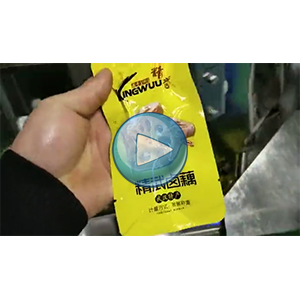 鹵藕給袋式真空包裝機(jī)-80包/分鐘-包裝生產(chǎn)線視頻