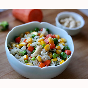 什錦炒飯全自動給袋真空包裝方案