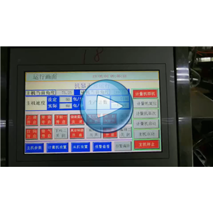 雙條豆干給袋式真空包裝機，每分鐘80包，溫州裕東